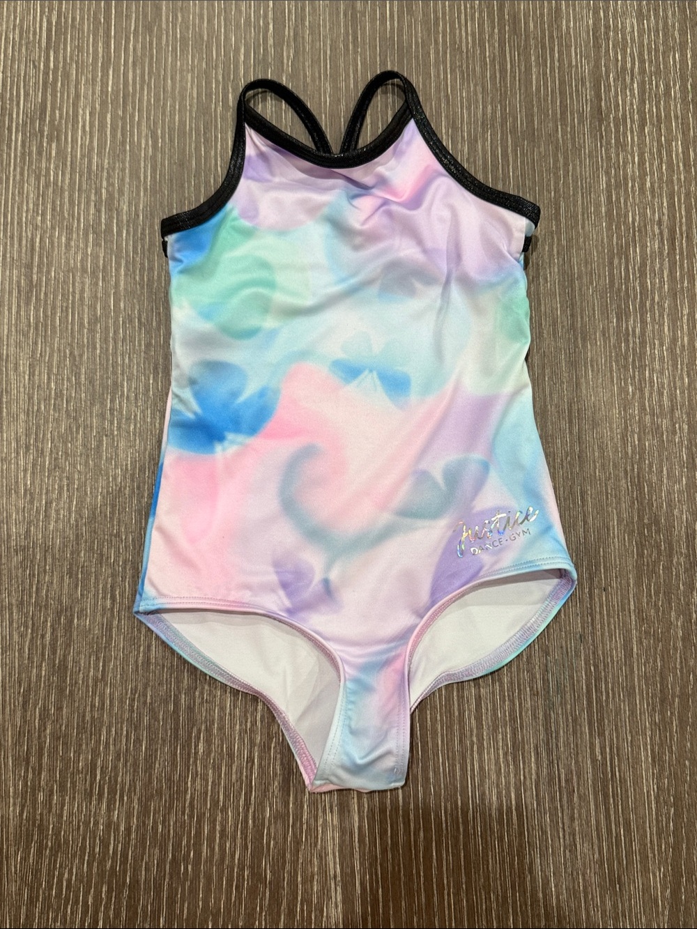 NWOT Justice Size XSmall (5-6) Pastel Watercolor Leotard